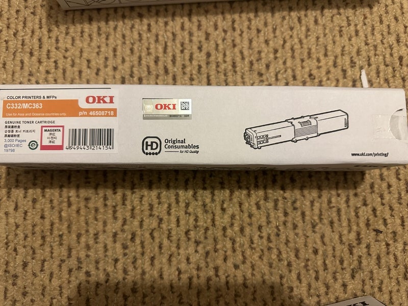 Genuine Oki C332 MC363 Toner Value Pack cartridges - half price Carousel 2
