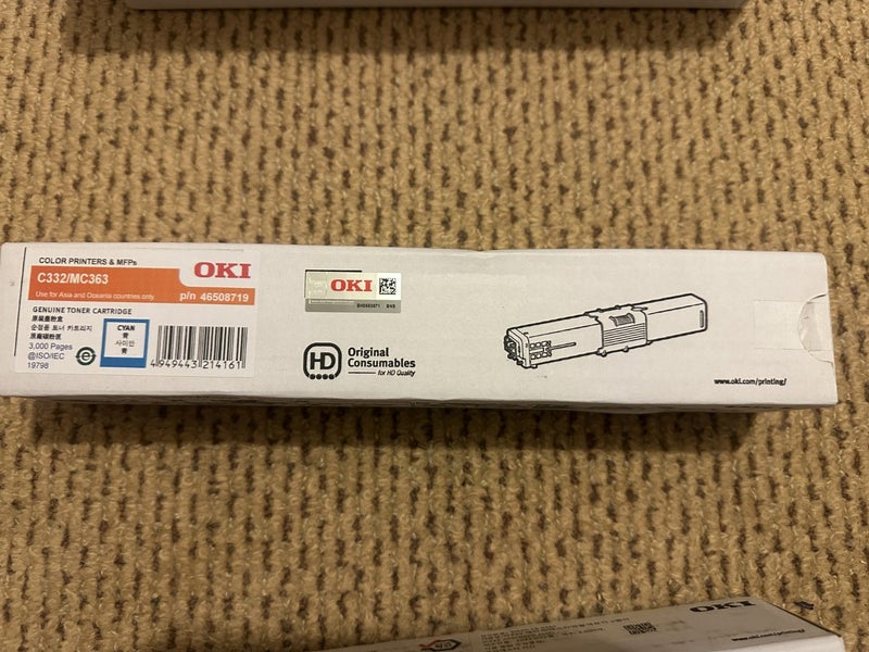 Genuine Oki C332 MC363 Toner Value Pack cartridges - half price Carousel 5