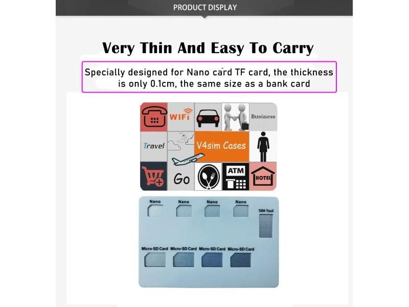 Nano Card Pin Holder For 4 Nano Cards 4 TF Cards IPhone Pin Carousel 1