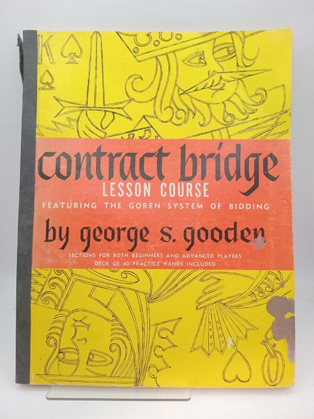 Contract Bridge: Lesson Course featuring the Goren system of bidding by Georg...64518711104002110
