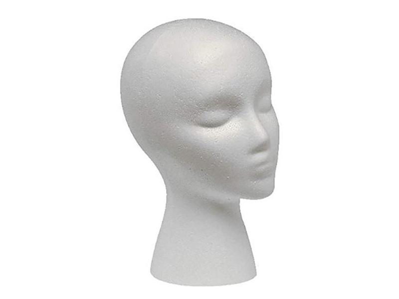 Foam Head Practical Mannequin Head Dummy Head Female Head Model Hat Wig Glasses Carousel 1