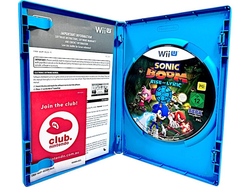 SONIC Boom: Rise of Lyric (Wii U - GENUINE PAL) *MINT COMPLETE* Carousel 2