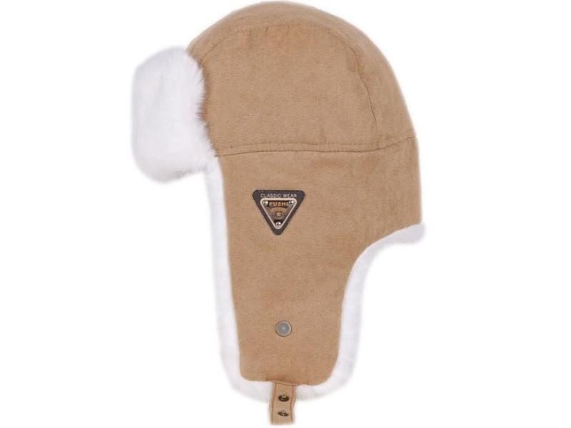 HT533 Classic Solid Winter Hat For Men Women Unisex Black Earflap Hat Cap Carousel 1