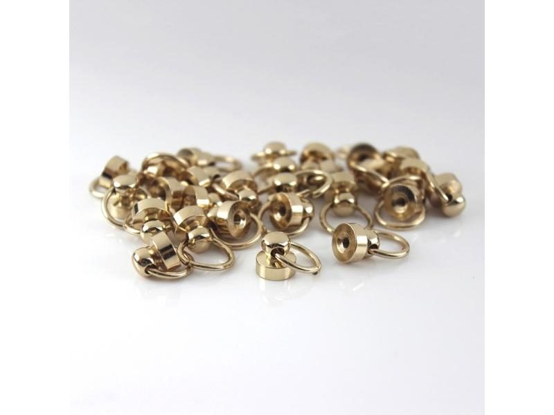 10pcs Metal Ball Post With O Ring Studs Rivets Nail Screwback Round Head Spots Carousel 1
