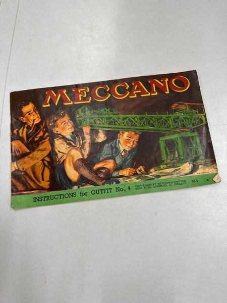 Meccano 1953 Outfit 4 Instruction booklets - Excellent Carousel 1