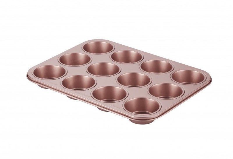 Wiltshire Rose Gold 12 Cup Muffin Pan Carousel 1