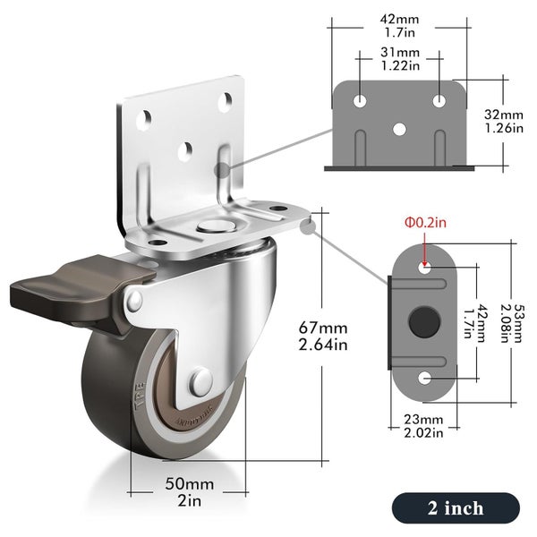 New Caster Wheels Set Clearance Carousel 2