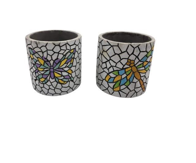 Mosaic Plant Pot 11cm Carousel 1