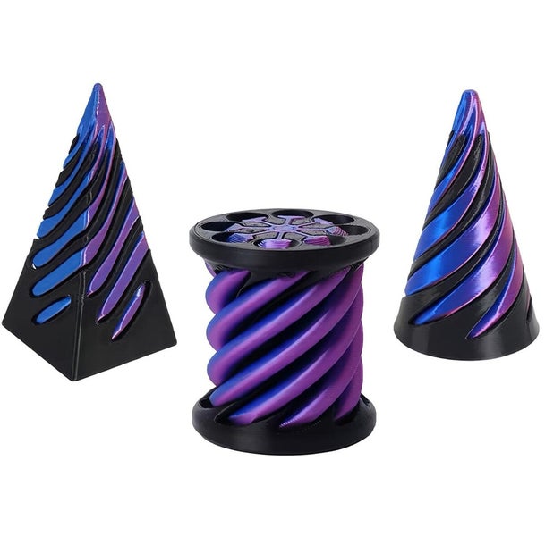 3 Packs Impossible Cone Spiral Cone Fidget Toy Carousel 8
