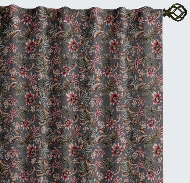 Vargottam Cotton Curtains Drapes for Living Room & Bedroom Windows - Set of 2 Carousel 1