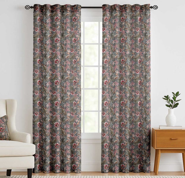 Vargottam Cotton Curtains Drapes for Living Room & Bedroom Windows - Set of 2 Carousel 2