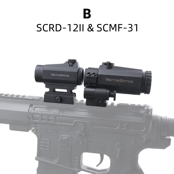 Vector Optics Maverick Series Red Dot Sight 3x22 Magnifier Rifle Sight Combo Carousel 1