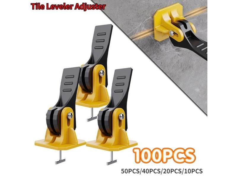100Pcs/Set Floor Tile Leveling System Tile Leveler Ceramic Adjuster Artifacts Carousel 1