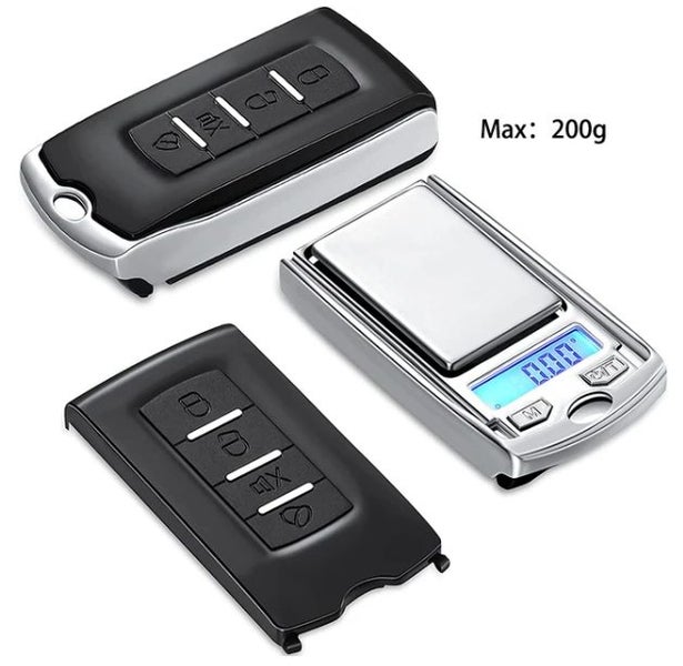 200g/100g 0.01g Precision Portable Car Key Shape Mini Digital Pocket Electronic Carousel 1