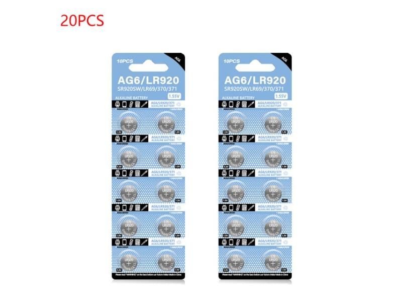 1.55V Coin Battery AG6 371 SR920SW LR920 SR927 171 370 L921 LR69 SR920 Button Carousel 1