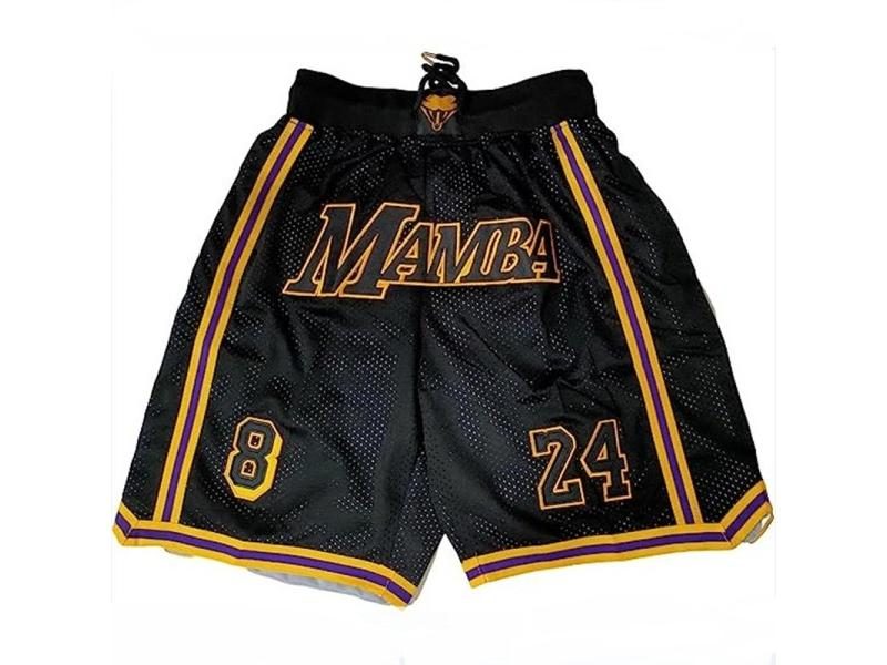 Basketball Shorts Oversize Men Legend 24 Bryant Sport Black MAMBA Embroidery Carousel 1