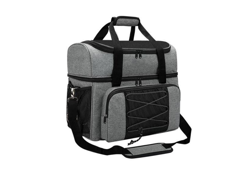 Bowling Bag For 2 Balls Portable Bowling Tote Bag With Padded Ball Holder For Carousel 1