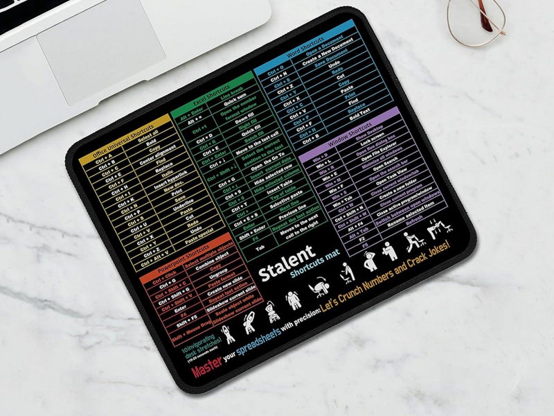 25x30cm Computer Mouse Pad with Excel Word PowerPoint Windows Shortcuts L Carousel 2