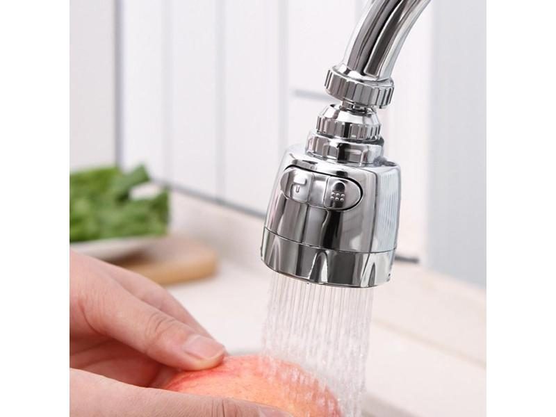 360 Degree Swivel Kitchen Faucet Aerator Adjustable Dual Mode Sprayer Filter Carousel 1