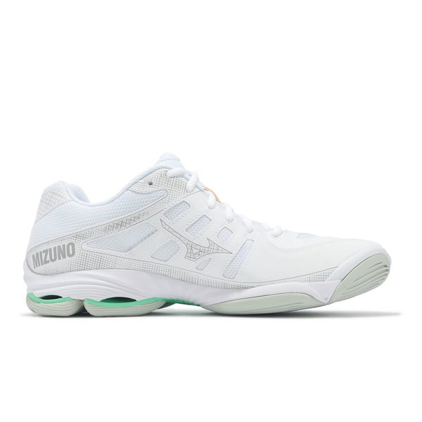 Mizuno Wave Voltage 2 White Green Men Volleyball Sports Shoes V1GA2460-16 Carousel 2