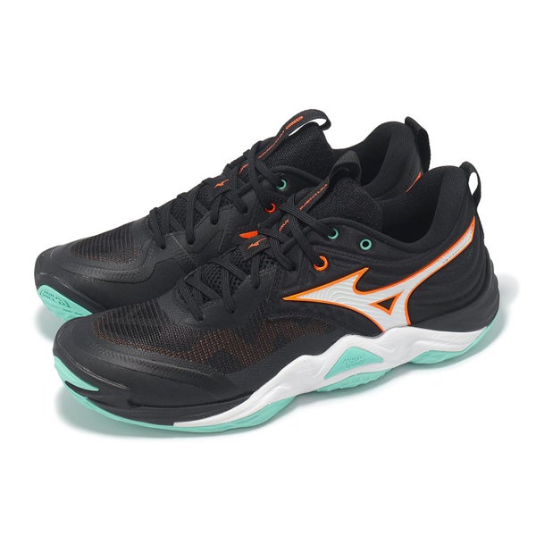 Mizuno Wave Momentum Elite Black White Orange Men Volleyball Shoes V1GA2512-12 Carousel 16