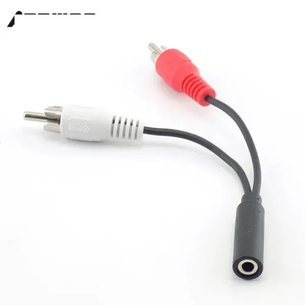 3.5mm RCA Female Connector Jack Stereo Cable Y Plug To 2 RCA Male Adapter 3.5 Carousel 1