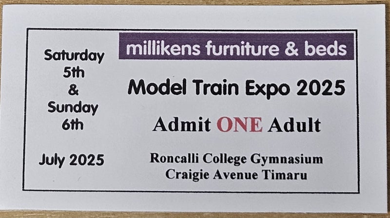 Timaru Model Train Show - Adult Ticket Carousel 1