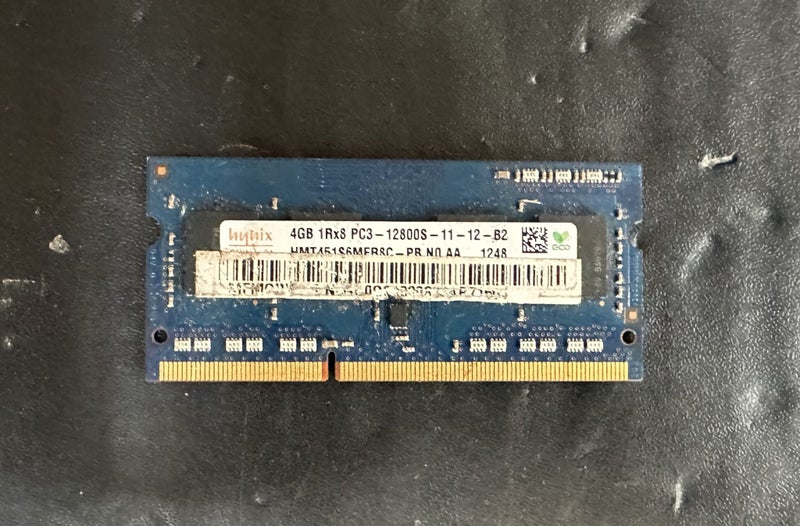 SK Hynix 4GB 1Rx8 PC3-12800S-11-12-B2 RAM #3 - $1 Reserve (PU42 Cubby) Carousel 1