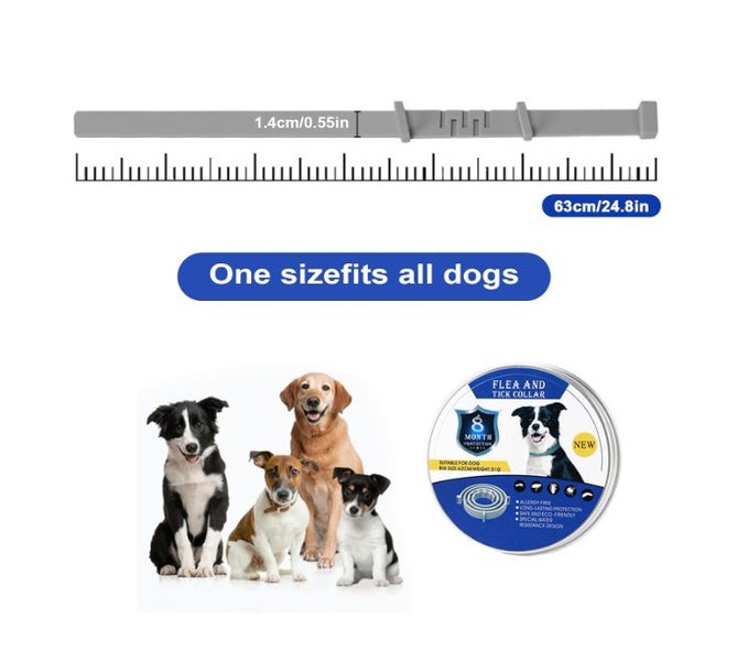 Adjustable Anti Flea and Tick Neck Collar For Dog Cat Pet Carousel 6