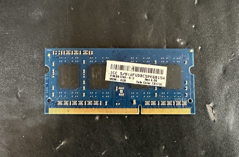 Kingston Memory RAM 4GB 1Rx8 PC3L-12800S-11-13-B3 #6 - $1 Reserve (PU42 Cubby) Carousel 2