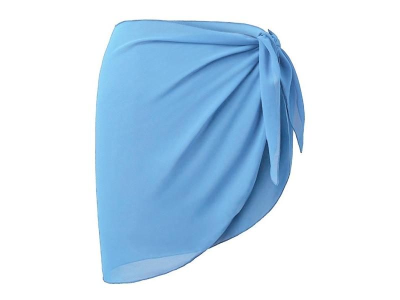 Women's Swimsuit Solid Color Beach Skirt One Piece Bikini #0317 Carousel 1