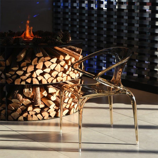 Saturn Transparent Chair - Amber Carousel 2