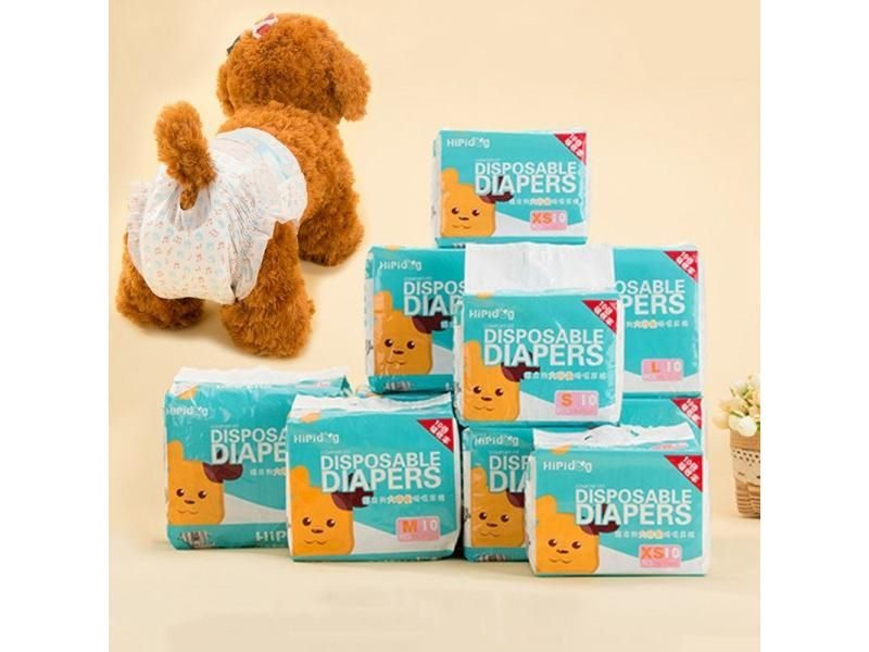 10PCS/Bag Dog Diapers Diaper For Dogs Pet Female Dog Disposable Leakproof Carousel 2