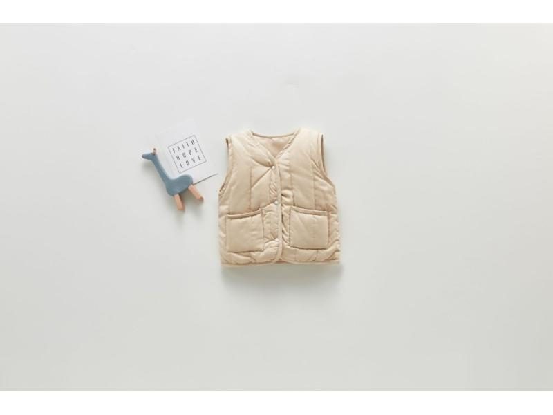 Autumn And Winter Newborn Quilting Sleeveless Thick Waistcoat Infant Baby Boys Carousel 1