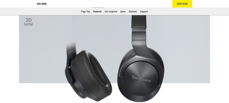 TECHNICS EAH-A800 STEREO HEADFONES - $253.45 + COURIER Carousel 9
