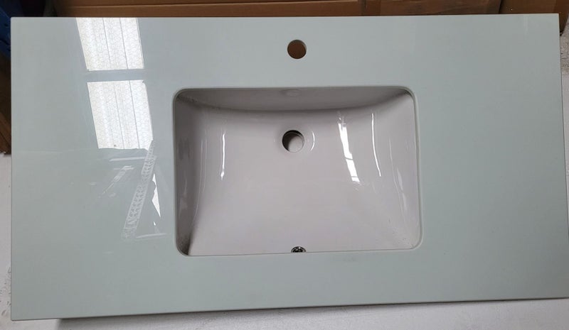Engineered stone vanity top white Carousel 1