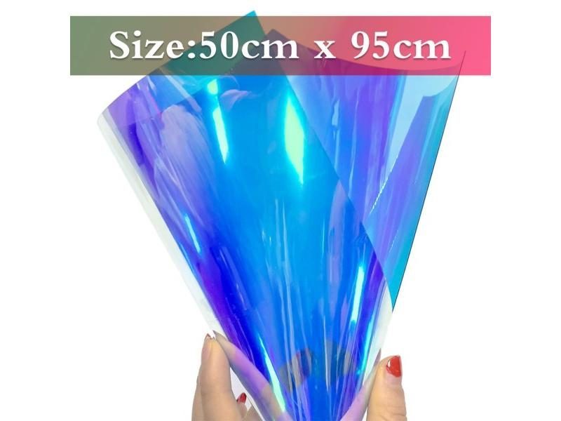 Candy Iridescent Holographic PVC Fabric DIY Bag Making Carousel 1