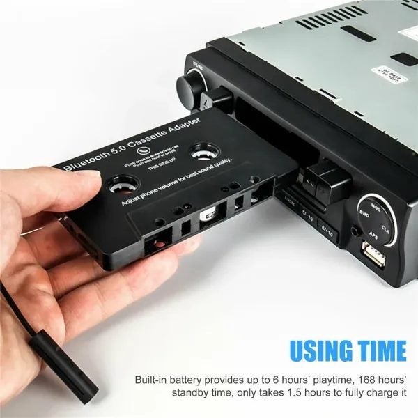 Car Bluetooth Cassette Adapter For Stereo Audio Wireless To Aux Adapter Carousel 1