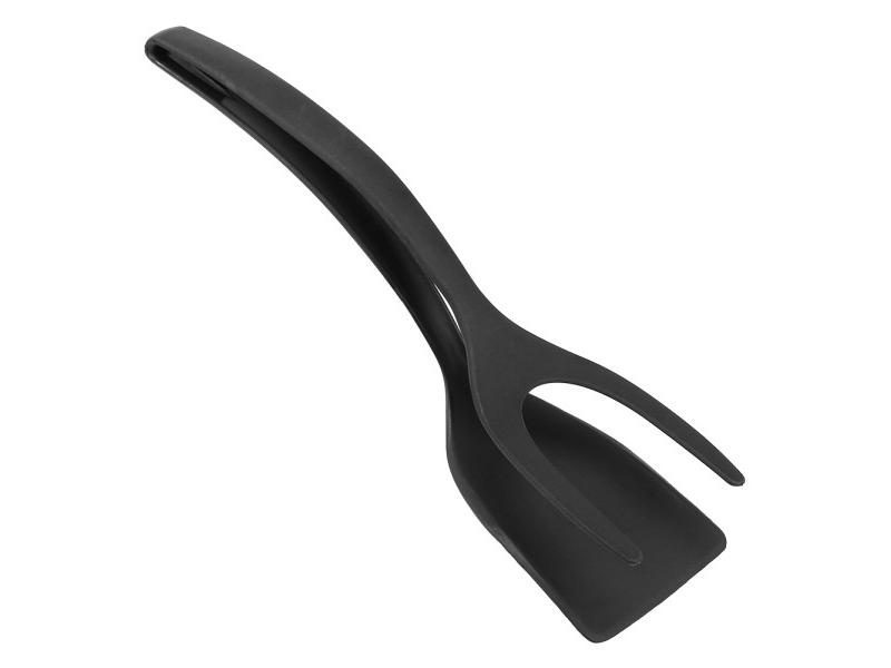 2 In 1 Grip Flip Tongs Egg Spatula Tongs Clamp Pancake Fried Egg French Toast Carousel 1