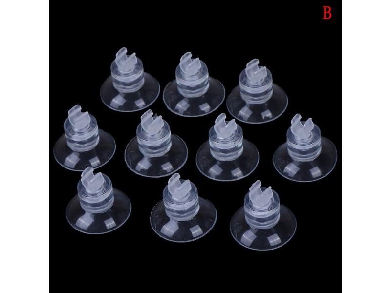 10pcs Aquarium Sucker For 4mm Air Line Pipe Holder On Glass Surface Carousel 1