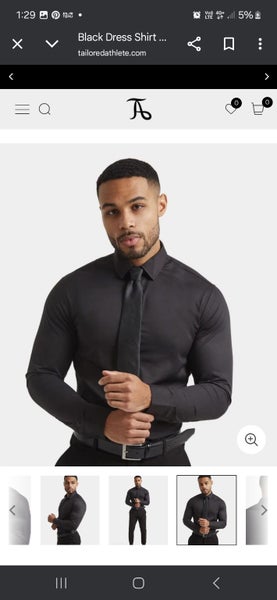 Tailored Athlete Long sleeved Shirt Size S Black Carousel 1