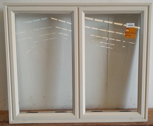 Off White Aluminium Twin Awning Window H1000 x W1200 DR13813 Carousel 1