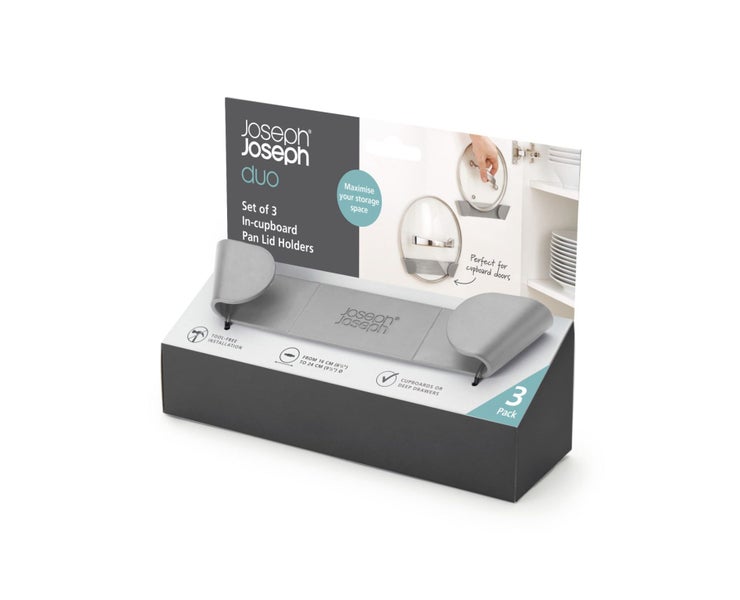 Joseph Joseph Duo 3pc Pan Lid Holders (Grey) Carousel 2