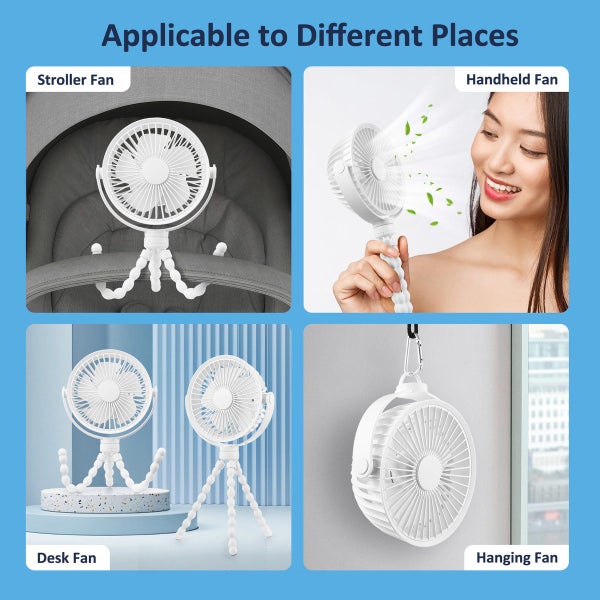 Portable Cooling Fan Desk fan Rechargeable Carousel 2