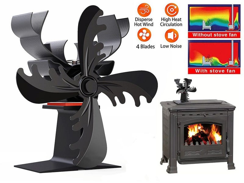 New Heat Powered Fireplace Stove Fan on Afterpay Carousel 1