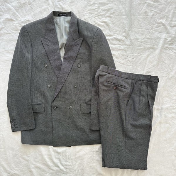 Vintage 1980s Pierre Cardin Paris Double Breasted Suit Carousel 1