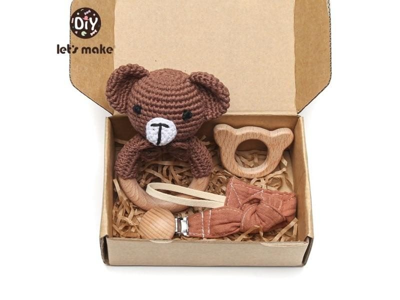 Let's Make 1set Baby Stuff Bath Towel Cotton Blanket Brush Gift Products For Carousel 1