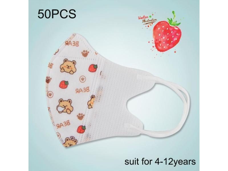 0-12 Years Children Disposable Face Mask Infant 3D Respirator Baby Masks Boys Carousel 1