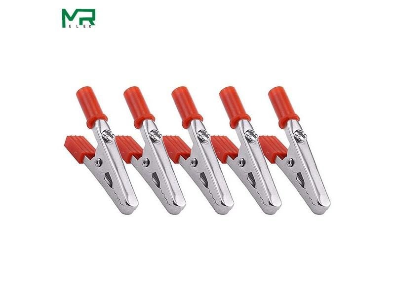 Insulated Crocodile Clip Plastic Handle Cable Lead Test Charging Clamp Metal Carousel 1