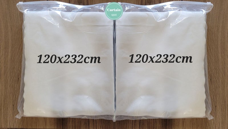 Readymade Tripleweave Curtain Lining/Liner *A PAIR* Carousel 2